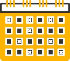 Unplanned Employee Absences Tracker Glyph Two Color vector