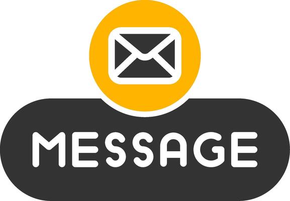 Message User Button Glyph Two Color