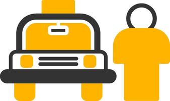 Professional Valet Parking Service Glyph Two Color vector
