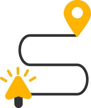 Navigate Website Menu Glyph Two Color vector