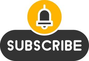 Subscribe Now Button Glyph Two Color vector