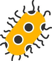Porphyromonas gingivalis Periodontal Pathogen Glyph Two Color vector
