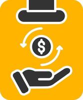 Monthly Mortgage Payment Form Glyph Two Color vector