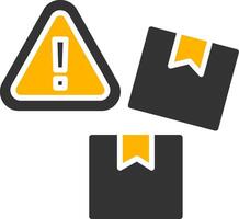 Underflow Numeric Error Glyph Two Color vector