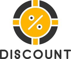 Discount Offer Notification Glyph Two Color vector