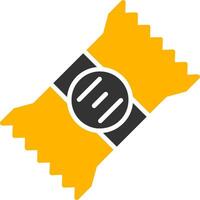 On the Go Subway Snack Bar Glyph Two Color vector
