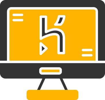 Heroku App Deployment Tool Glyph Two Color vector