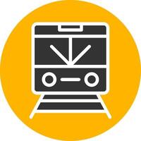 System Wide Subway Signage Board Glyph Two Color vector