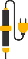 Precision Soldering Iron Glyph Two Color vector