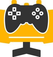 Pre Release Game Testing Glyph Two Color vector