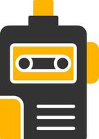 Plastic School Recorder Glyph Two Color vector
