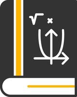 Advanced Algebra Concepts Glyph Two Color vector