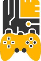 Custom Game Modification Mod Glyph Two Color vector