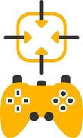 Exclusive Game Character Skin Glyph Two Color vector