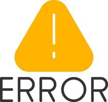 System Error Message Glyph Two Color vector