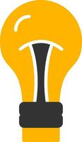 Screw In Light Bulb Glyph Two Color vector