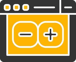Travis CI Testing Workflow Glyph Two Color vector
