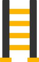 Telescoping Step Ladder Glyph Two Color vector