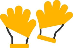 Exfoliating Spa Bath Gloves Glyph Two Color vector