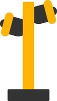 Station Public Announcement System Glyph Two Color vector
