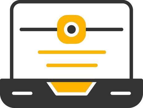 Code Commit Action Icon Glyph Two Color vector