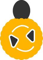 Soft Mesh Body Loofah Glyph Two Color vector