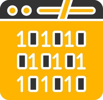 estadístico datos análisis herramienta glifo dos color vector