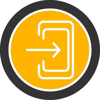 salida número autopista firmar glifo dos color vector