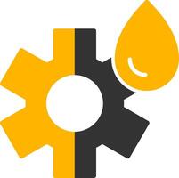 Multi Purpose Lubricant Spray Glyph Two Color vector
