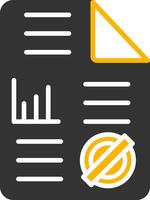 Personal Financial Statement Glyph Two Color vector