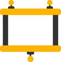 Foldable Projector Screen Glyph Two Color vector