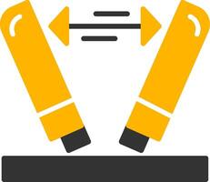Payload Too Large Error Glyph Two Color vector