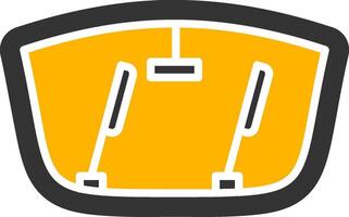Front Windshield Wiper Glyph Two Color vector