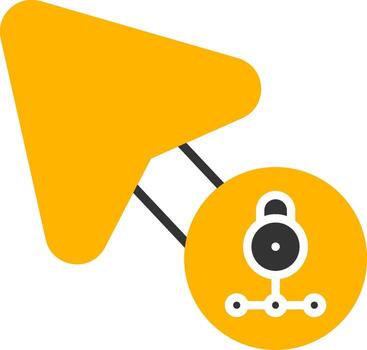 Encrypt Private Data Glyph Two Color vector