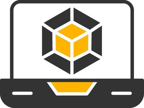 JavaScript Module Bundler Glyph Two Color vector