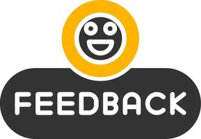 Send Feedback Button Glyph Two Color vector