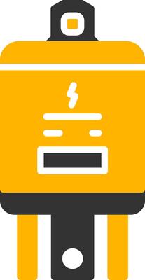 Electrical Circuit Relay Glyph Two Color