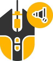 Mute Audio Mic Glyph Two Color vector