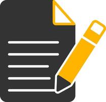 Web Manifest Config File Glyph Two Color vector