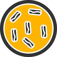 Achromobacter xylosoxidans Resistant Bacteria Glyph Two Color vector