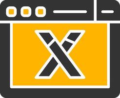 Vuex Central Store Icon Glyph Two Color vector
