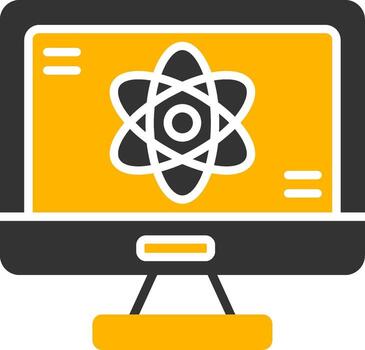 reaccionar gancho ciclo vital icono glifo dos color vector