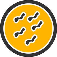 Megasphaera elsdenii Rumen Microflora Glyph Two Color vector
