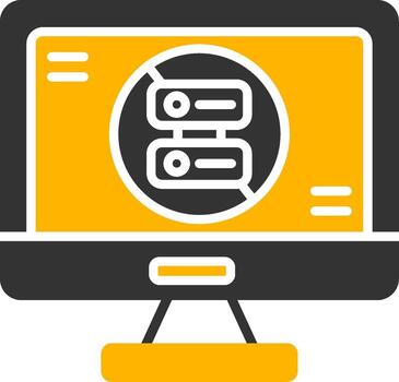 Serverless Function Icon Glyph Two Color vector