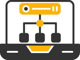 Load Balancer Distribution Icon Glyph Two Color vector