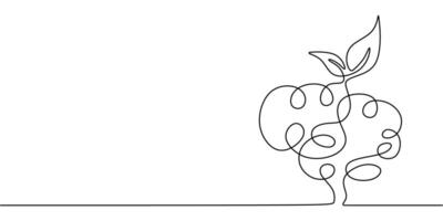 Brain Surrounded by Leaves vector