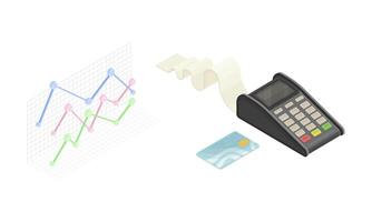 Banking accounting tools set. Analysis, analytics, financial planning illustration vector