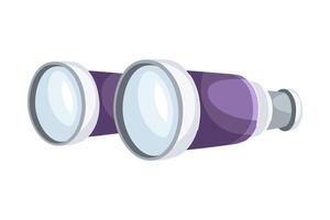 Binoculars optical instrument for viewing distant objects illustration vector