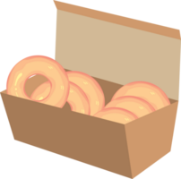 Assorted Donuts in a Box for Small Business Display png