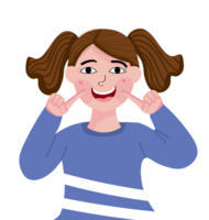 Joyful Expression of a Smiling Girl png